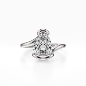 Fusion Drop Engagement Ring