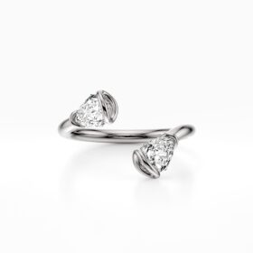 Fusion Drop Wedding Band Women