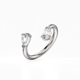 Fusion Drop Wedding Band Women